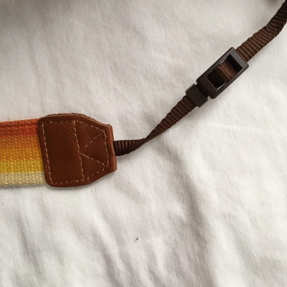 DSLR Camera Shoulder Strap Sunset Pattern Orange - Picture 4 of 8